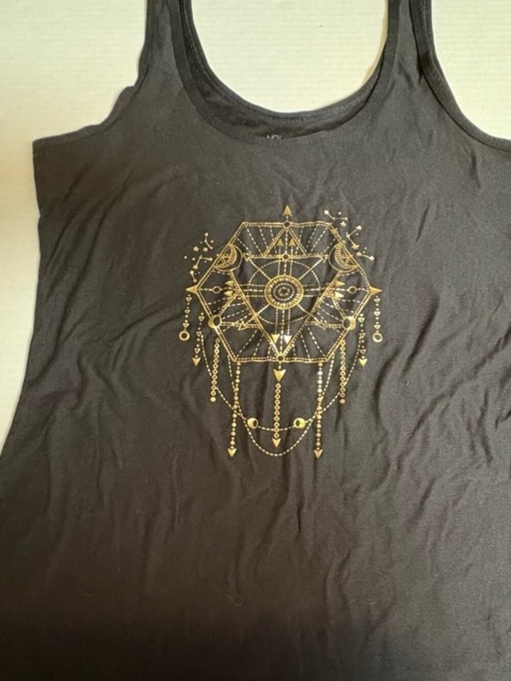 Top with Gold Design